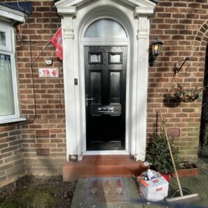 New black front door Wirral