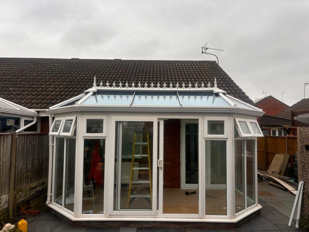 Glass Conservatory roof fitted Wirral